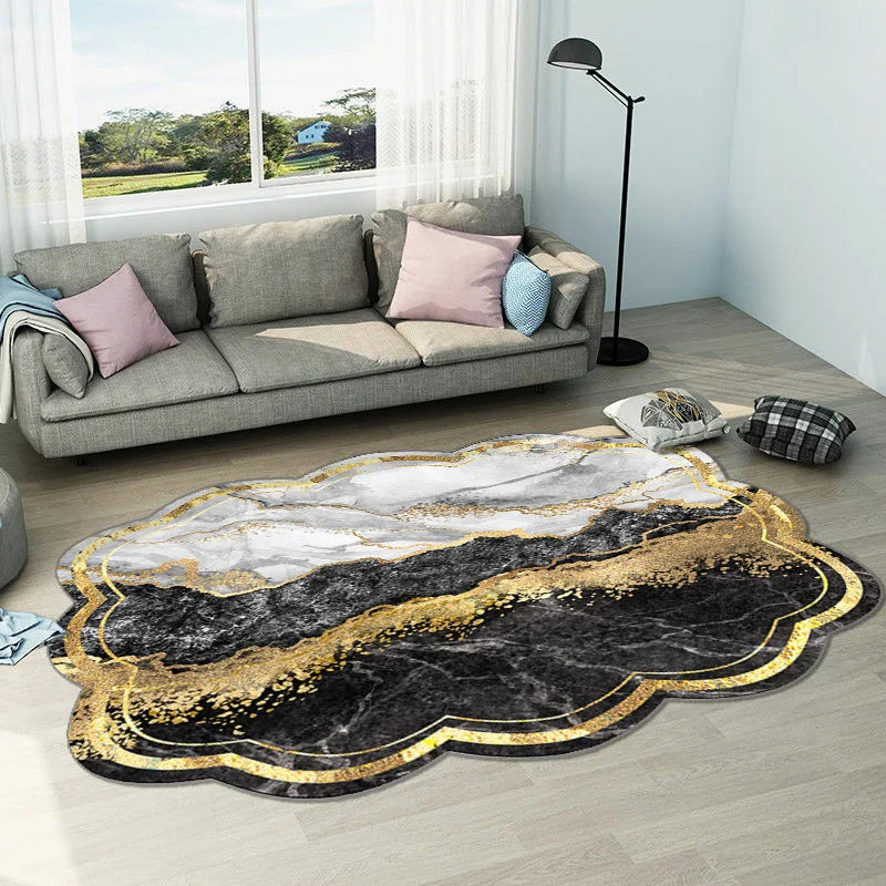 Customized 3d Digital Printed Diamond Velvet Abstract Rug Carpet Carpets & Rugs