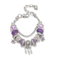 Gold Plated Zinc Alloy Beaded Star & Moon Trendy Fashion Jewelry for Women Girl Bracelet Bangles
