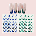 Five & Ten GMPC/Sedex/ISO/EUDR Nail Art Stickers Wholesale French Design Mirror Powder Nail Charms Stickers Nail & Decals