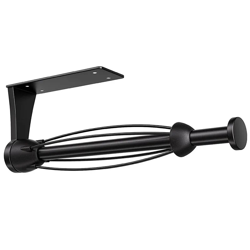 Paper Towel Holder Under Cabinet  Adhesive Wall Mount Under Cabinet with Damping Function Stainless Steel Paper Roll Holder