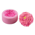 3D Peony Flower Silicone Candle Mold Soap Mould Sugar Chocolate Silicone Fondant Mold for Cake Decorating