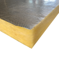 Australia Market HVAC System air Conditioner Glasswool Duct 2300mm 32kg 50mm Perforated Aluminum Foil Fiber Glass Wool Panel