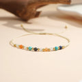 Go2boho Natural Stone Beaded Bracelet Handmade Adjustable Jewelry Mother's Day Gift for Women Trendy Boho Charm Bracelet