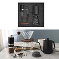 New Arrival Hot Pour Over Drip Coffee Gift Set Hand Ceramic Manual Coffee Grinder with Glass Filter Saver Spoon for Travel