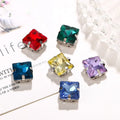 Wholesale 8mm 10mm Glass Sew on Rhinestone with Claw Setting Garments Accessories Square Sew on Crystal Rhinestone for Dress