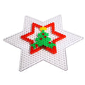 Children's Educational DIY Puzzle Toy Transparent 5mm Hexagon Starcraft Fuse Perler Beads with Pegboard Made of EVA Plastic