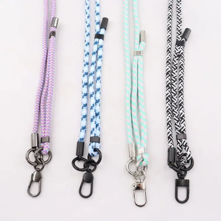 Adjustable Length Universal Card Phone Lanyard Wrist Necklace Phone Charm Strap Key Chain Anti-Lost Bag Hanger Accessories Strap