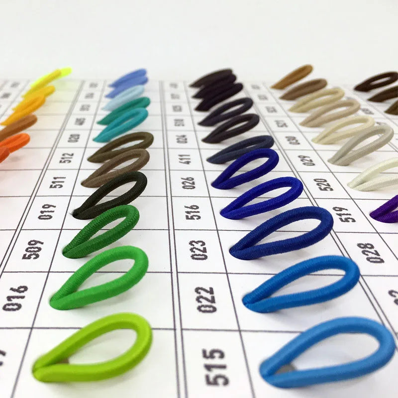Custom Recycled PP TPU Polyester Polypropylene Rubber Latex Round Textile Elastic Band Strap Cord Rope for Clothing Garment