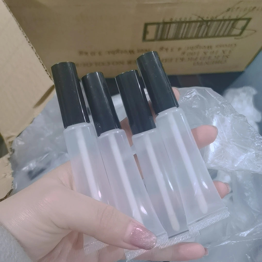Best Selling Squeeze Lip Gloss Tube 15ml Transparent Empty Wand Lip Gloss Tubes Balm Tube Private Label Logo
