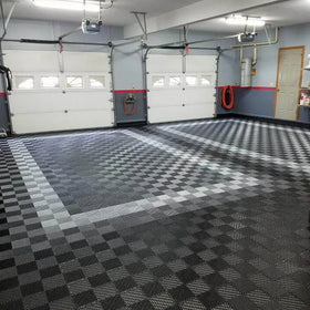 PP Interlocking Car Wash Floor Waterproof Mat Anti Slip Interlocking Drainage Garage Floor Tiles Plastic Flooring for Car Wash