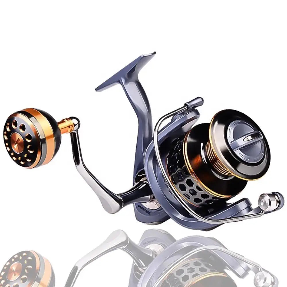 Spinning Fishing Reel Metal Spool 5.2:1 Gear Ratio High Speed Baitcasting Reel Max Drag 21KG Carp Reel for Saltwater