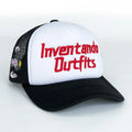 Leather Trucker Hat 6 Panel Flat Brim Mens Sports Mesh Trucker Hat Custom Embroidery logo Velvet Trucker Hat Cap