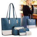 Classic 4pcs Tote Hand Bag Pu Leather Women Purse and Handbags Ladies Shoulder Wholesale Bags Set