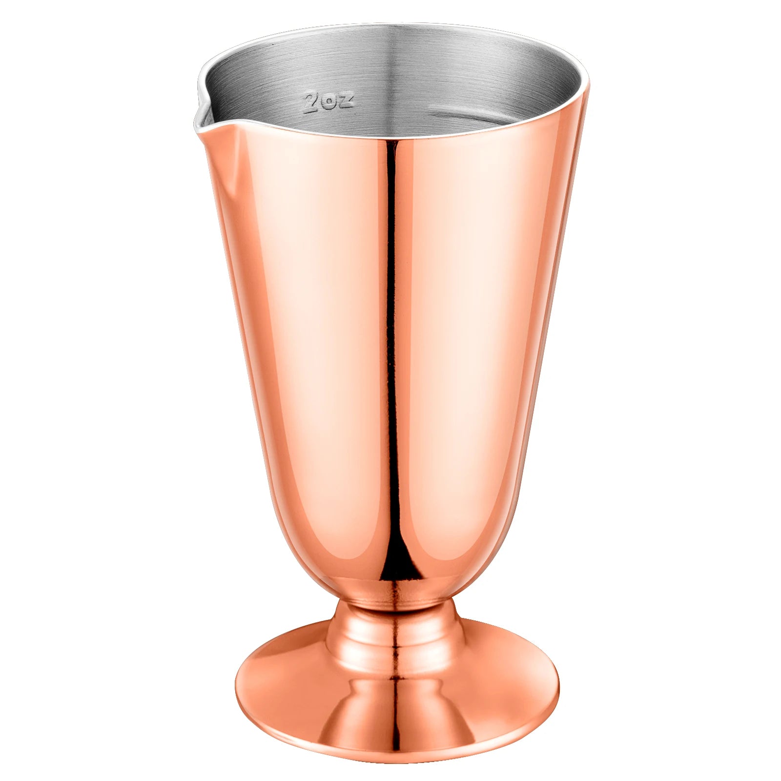 60ml Heavy Industry Rose Gold Stainless Steel Portable Jigger 2oz Cocktail Mixing Tool