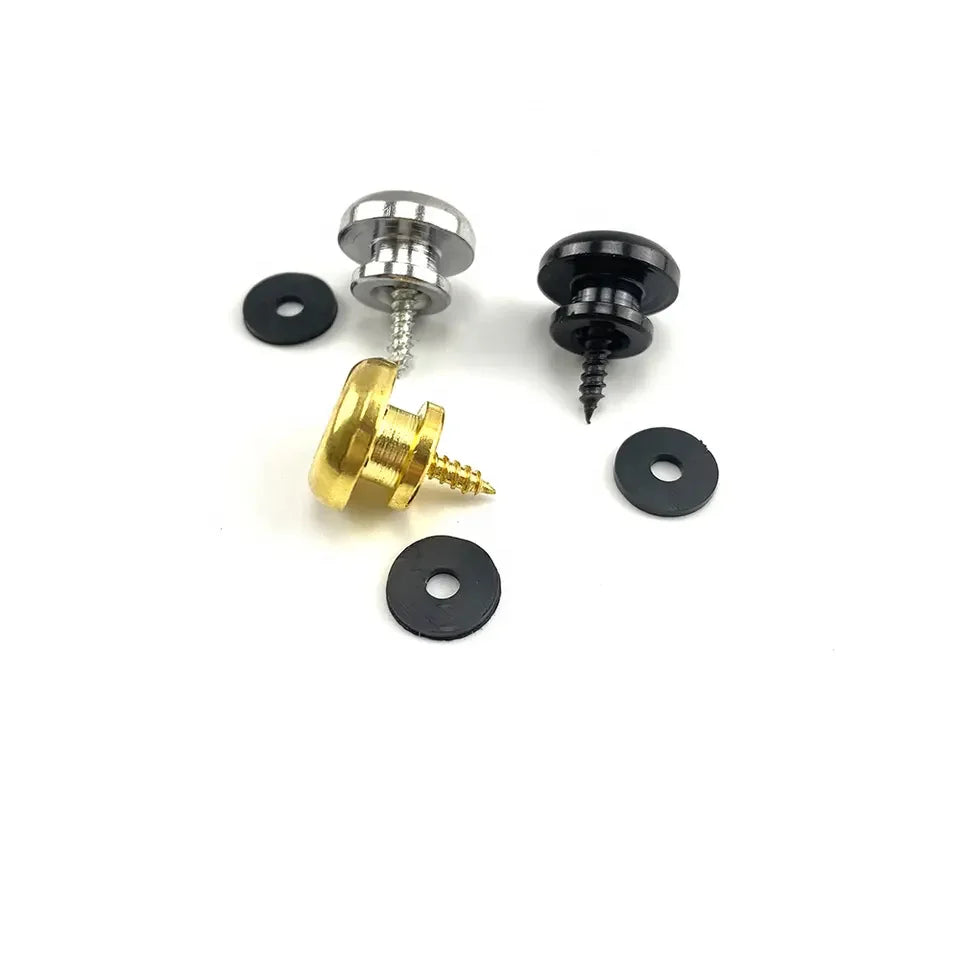 Black Guitar Strap Buttons End Pins Locks Metal Strap Buttons Guitar Strap Lock for Guitar Parts