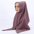 Wholesale Custom Made square Print Flower Polyester Hijab Scarf Muslim Hijab Hot Selling Scarf Polyester Hijab