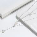 Jiangyuan Genuine Gold Plated Freshwater Round Pearl Pendant Necklace Adjustable Link Chain Handmade Trendy Style