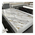 5MM 8MM Modern Custom Design Bamboo Charcoal Wood Veneer PVC UV Marble Waterproof Household Interior Wall Panel