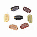 Hair Extensions Clip Set U-Shape Comb Metal Snap Wig Clips for DIY Hairpiece Wigs Clips