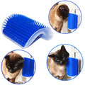 Soft Grooming Massage Combs Wall Corner Scratcher Groomers Soft Grooming Massage Combs Cat Self Groomer with Catnip Pouch