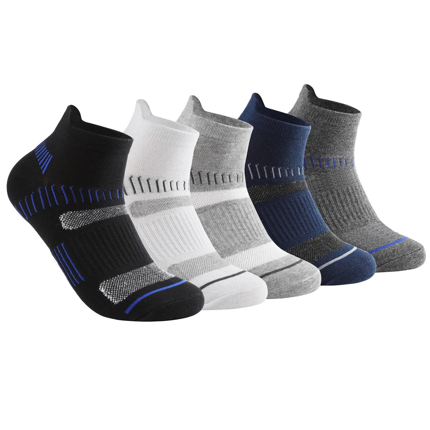 JINGWEN Cotton Sweat-absorbent and Anti-odor Men Cycling Socks