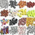 15 Styles Sports Ball Beads Basketball Tennis Volleyball Baseball Rugby Football Beads for Bracelet Necklace Keychain Making