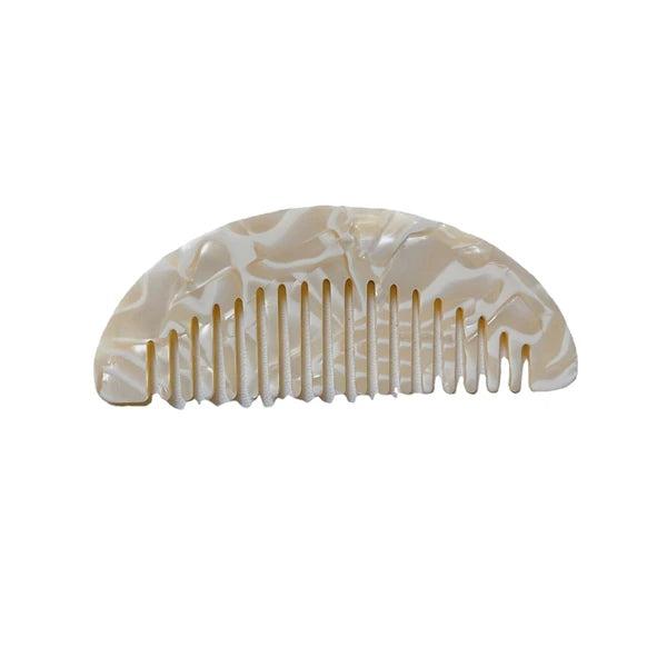 HZ Custom logo Handmade Black pink White Wide Tooth Plastic High Quality Cellulose Acetate Hair Comb