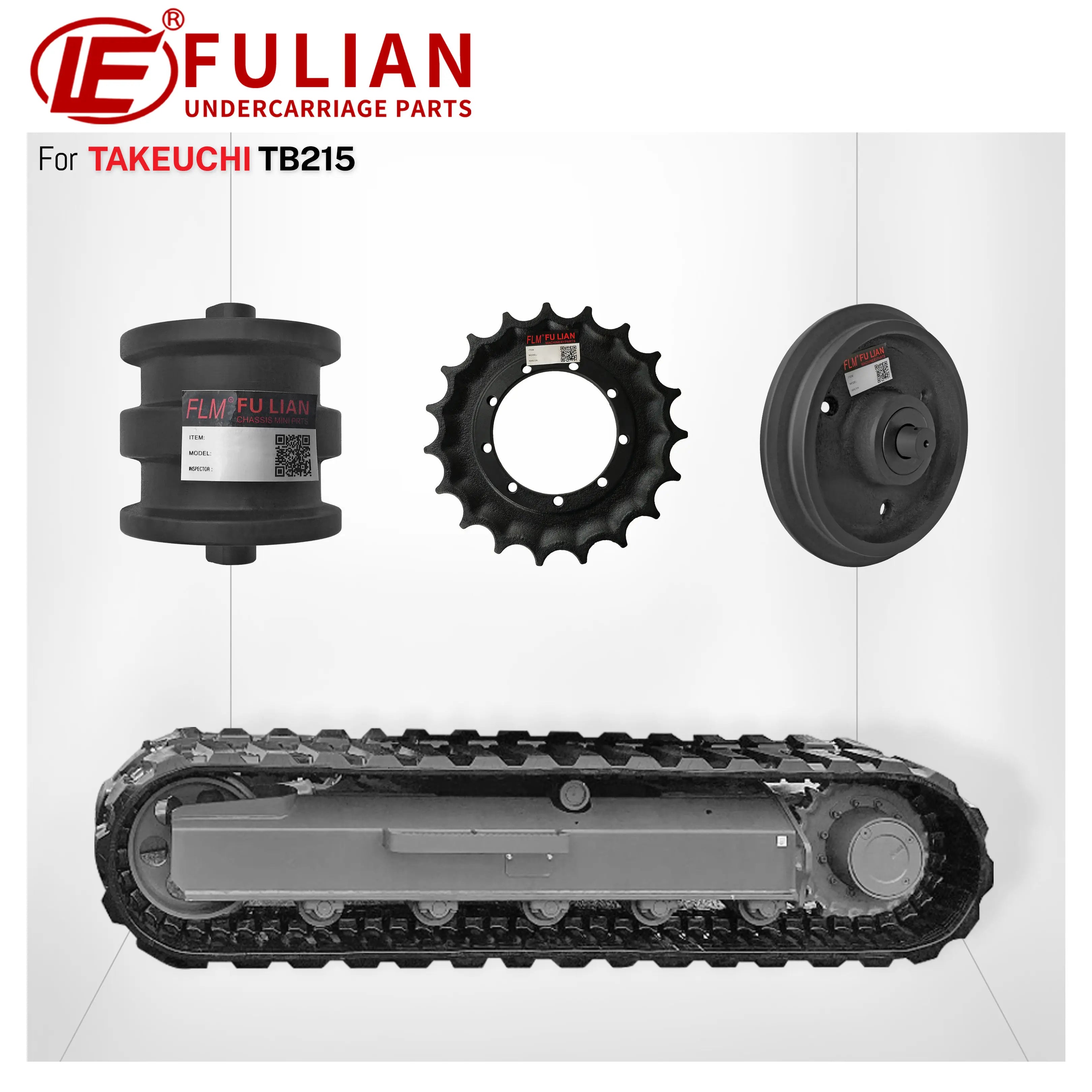 Compact Excavator Undercarriage Parts Drive Idler Track Bottom Roller Chain Sprocket For Takeuchi TB215