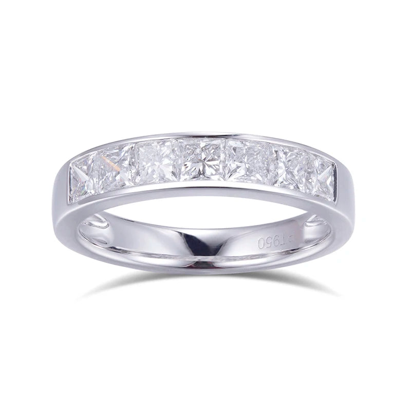 Messi Jewelry MSR-546 PT950 Ring Set Engagement Wedding of Women Lab Grown Diamond Ring