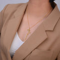 Personalized Hot Sale Stainless Steel Dainty Name Necklace with Birth Flower for Women Gift