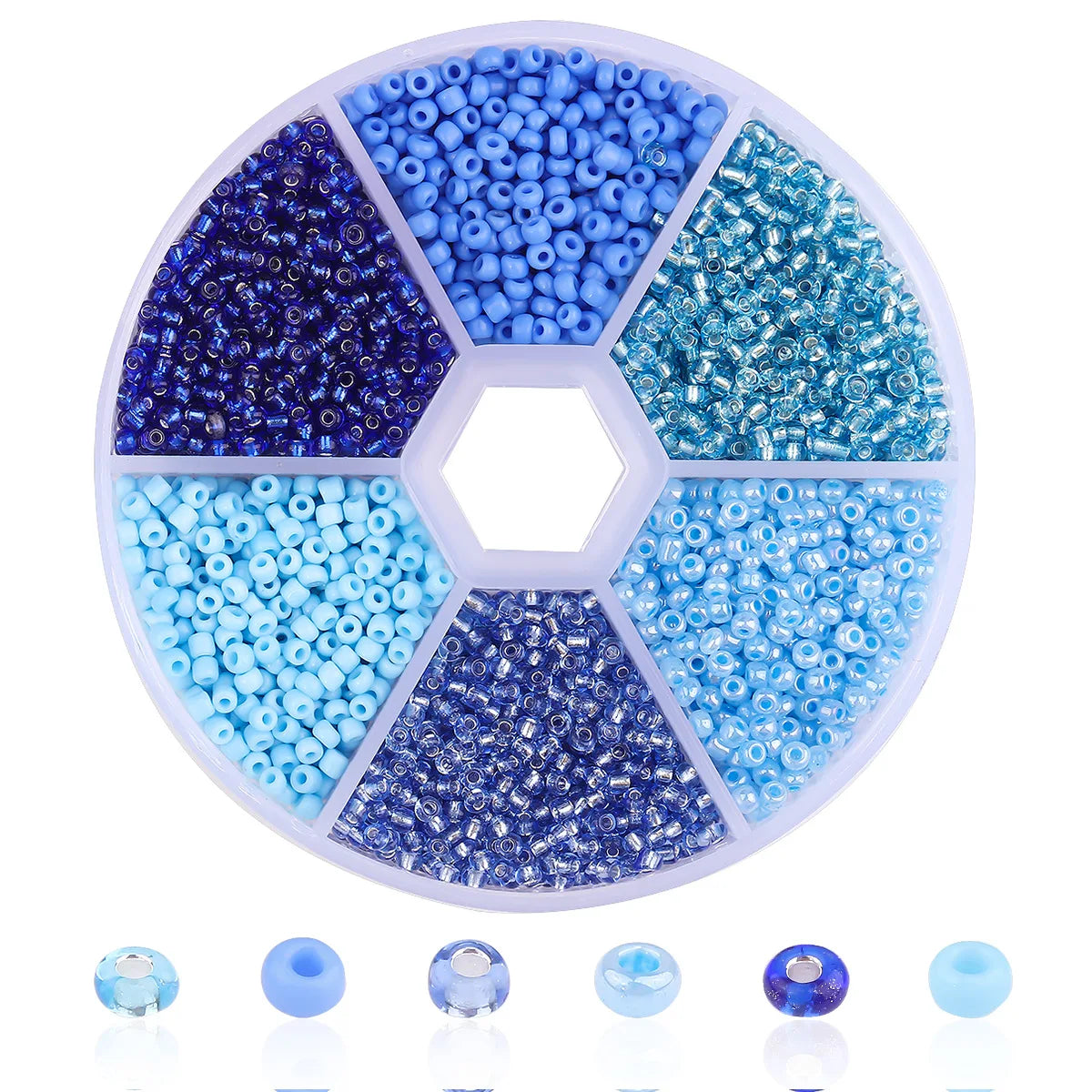 2MM Jewelry Bracelet Accessories Pods Crystal  Seed Beads Glass Bead  Earrings for Jewelry Making