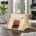 Wind Valley Four Seasons Cooling and Breathable Cat/Dog Nest Triangular Pet Camping Tent with Removable and Washable Feature