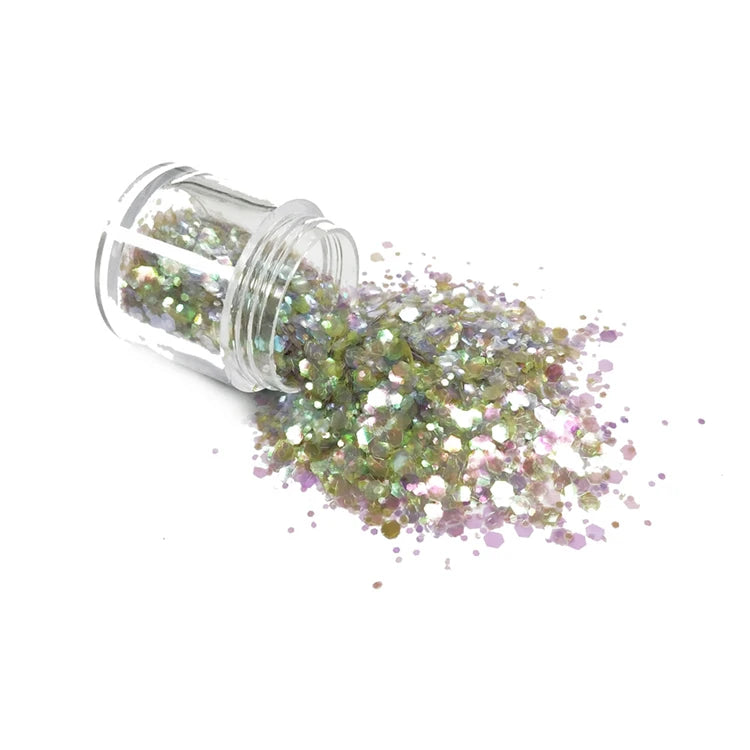 Xucai Wholesale Cosmetic Neon Eyeshadow Glitter Pigment Powder Fine Bio Glitter Shaker for Festival Wedding & Party Crafts