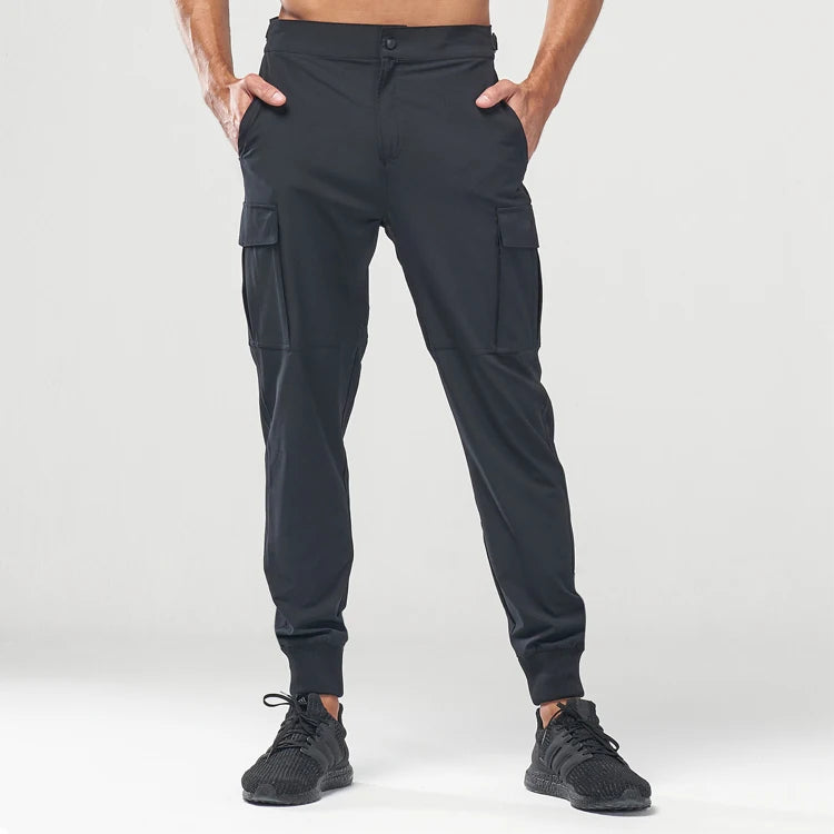 Wholesale Streetwear Men's Cargo Pants Pockets Sweat Pants Casual Trousers Mens Jogging Pants Sweatpants