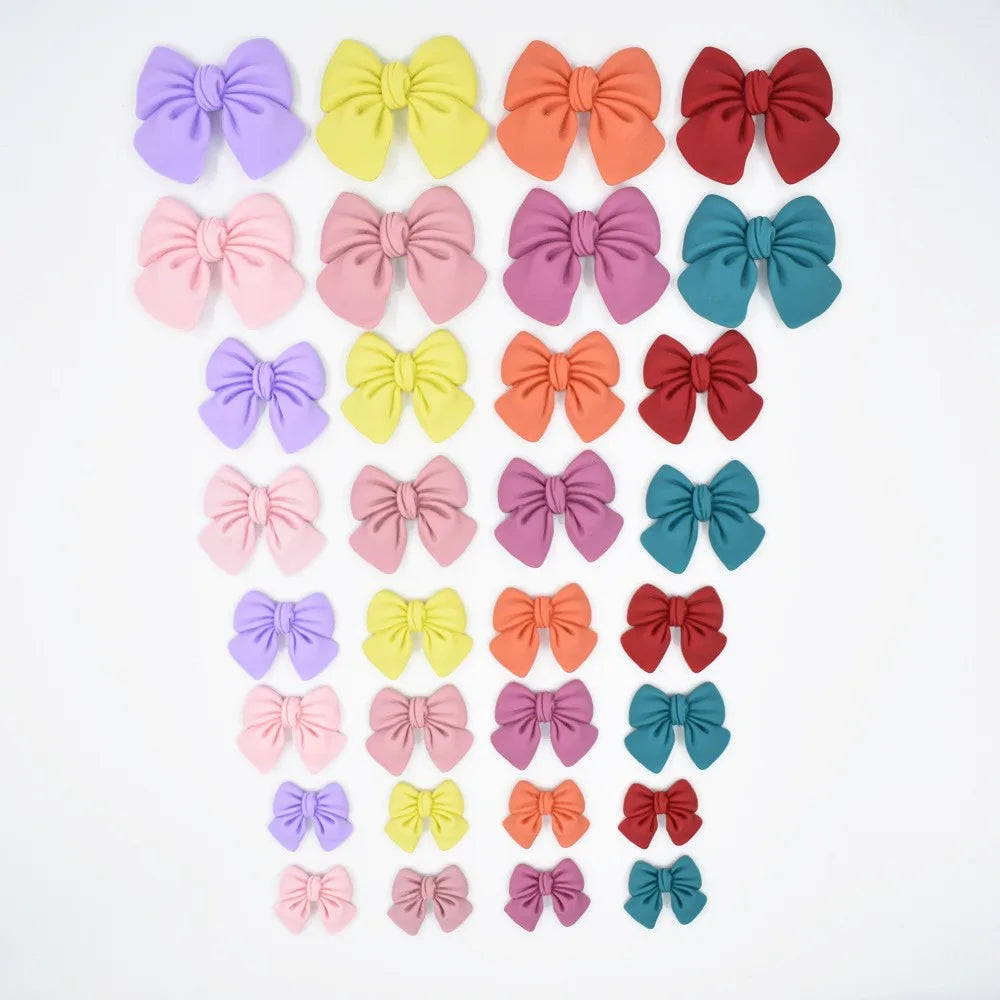 High Quality European American Resin Mold Craft Multicolor Bowknot Resin Accessories Crafts