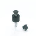 Wholesale 28/410 Aluminium-Plastic Non-Spill Black Smooth Lotion Pump Left-Right Lock with Clip for Cosmetic Bottle Stopper