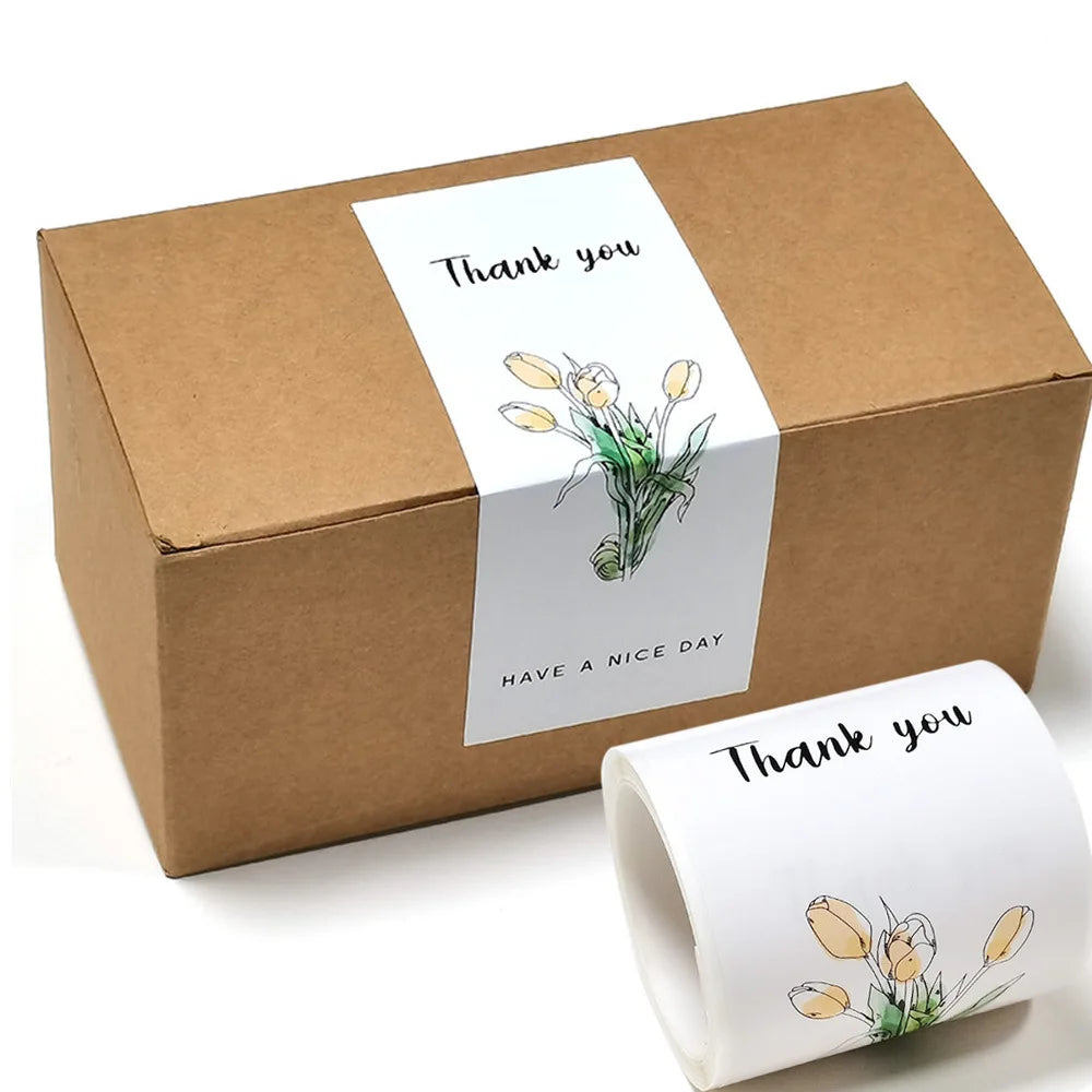 Thank You for Your Order Stickers Custom logo Sticker for Packing Box