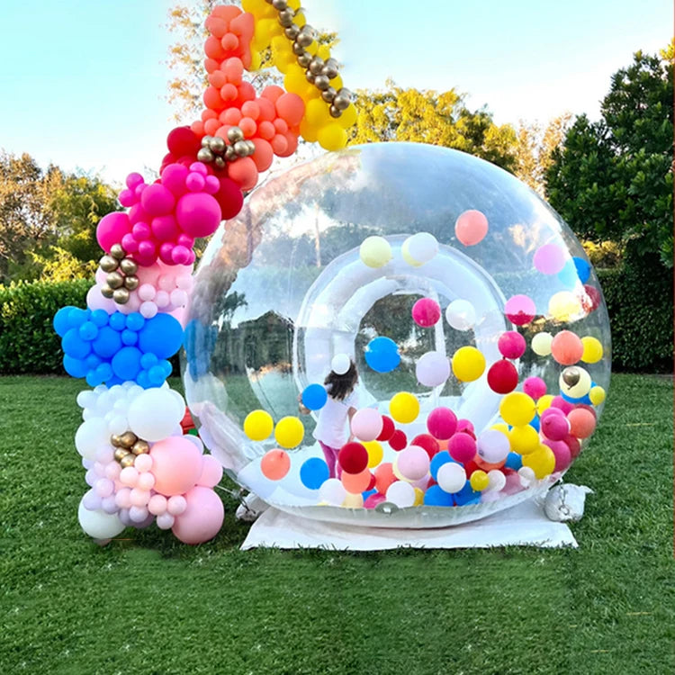 Prefab PVC Balloon Tent Outdoor Waterproof Large 2 4 6 Person Dome Bubble House Camping Event Bubble House Inflatable Balloon