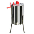 3 Frame Honey Extractor with Height Adjustable Stand Manual Beekeeping Extraction with Transparent Lid Centrifuge Equipment