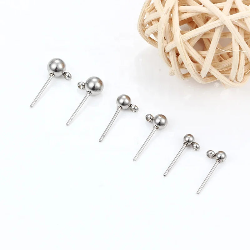 Wholesale Earrings Pins Ear Stud Ear Post Stud Clip Pads Earplugs Stoppers for Jewelry Making Findings