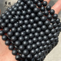 Wholesale Matte Round Loose Gemstone Beads 6mm 8mm 10mm Black Onyx Agate Stone Beads DIY for Jewelry Making Bracelet