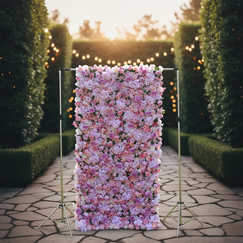 Flower Backdrop Wall Red Silk Flower Wall Artificial Flower Wall Backdrop Novelties Valentine Gifts Other Wedding Decorations