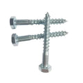 Galvanized Hex Lag Screws DIN571 Coach Screw Oval Head Plain Surface Machine Screws Various Sizes M2.6 M3 M4 M6 M8 M10 M12 10mm