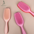 Ready to Ship Custom logo Detangle Brush for Curly Hair  Plastic Hair Brush for Women Mens Detangler Hairbrush