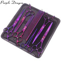 Purple Dragon Dog Grooming Scissors Set 6.5" 7" Stainless Pet Grooming Scissors Chunker Thinning Shears Curved Scissors Z3002