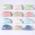 Customize the Glitter Acrylic Marble Hair Accessories Clip  Women Custom Wholesale Hair Claw