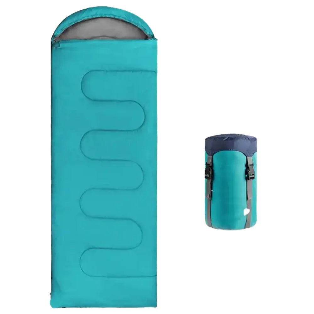 WOQI Sleeping Bag for Adults 3 Season Warm & Cool Weather Lightweight Backpacking Sleeping Bag  Compact