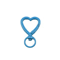 AA00716 Colorful Heart Shape Keychain Lobster Clasps Hooks Key Chain Spring Buckle for DIY Jewelry Finding