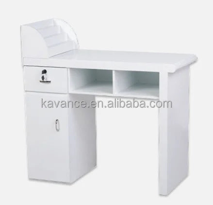 Cheap Customized Color Modern Nail Salon Furniture Manicure Table with Drawer Wooden Design for Living Room