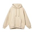 Custom Logo Winter Sweatshirt Unisex Oversized Heavy Drawstring Mens Cotton Fleece Pullover Hoodie